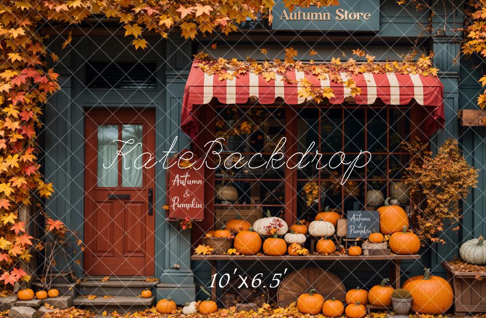 Store d'Autunno Foglia d'Acero Pumpkin Backdrop Designed by Emetselch