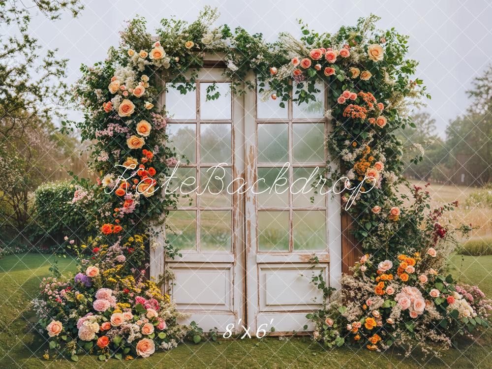 Lightning Deal #5  Kate Spring Flower Arch Vintage Door Backdrop Designed by Emetselch