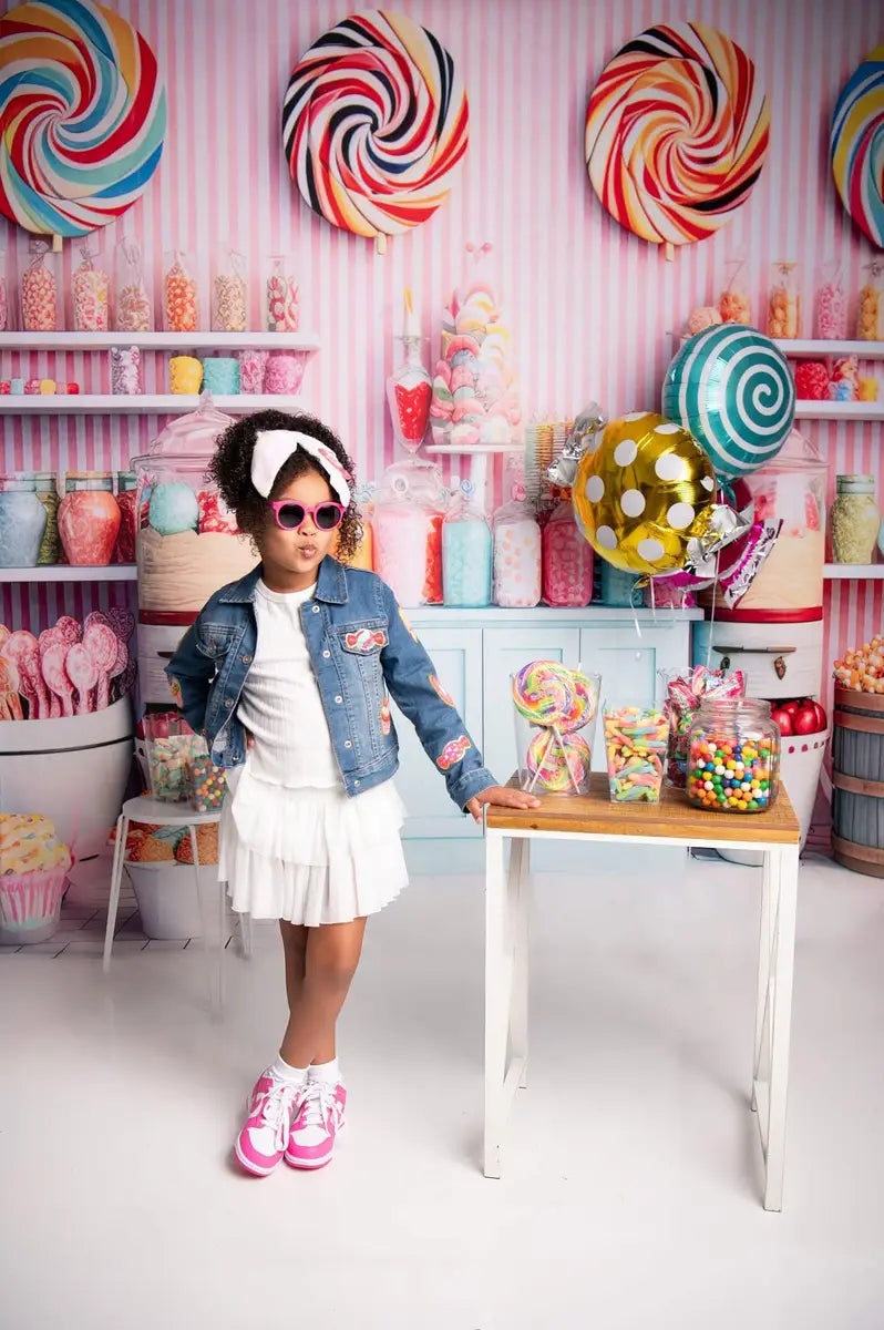 Kate Sweet Shoppe Candy Room Backdrop Designed by Angela Miller