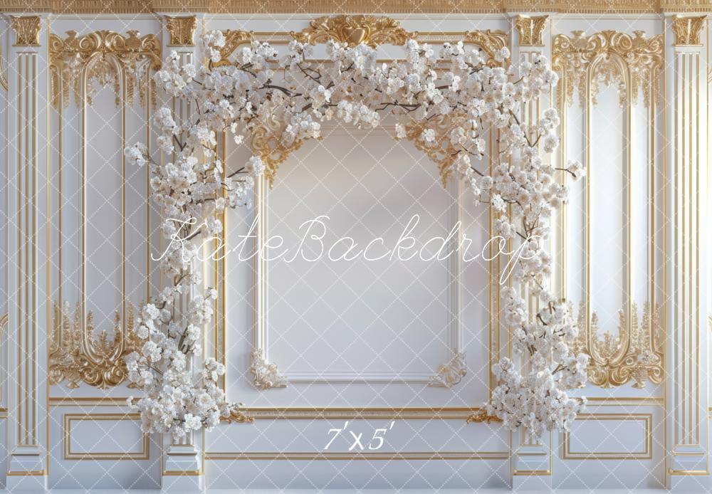 Kate Flower Arch Elegant Wedding Backdrop Designed by Mini MakeBelieve