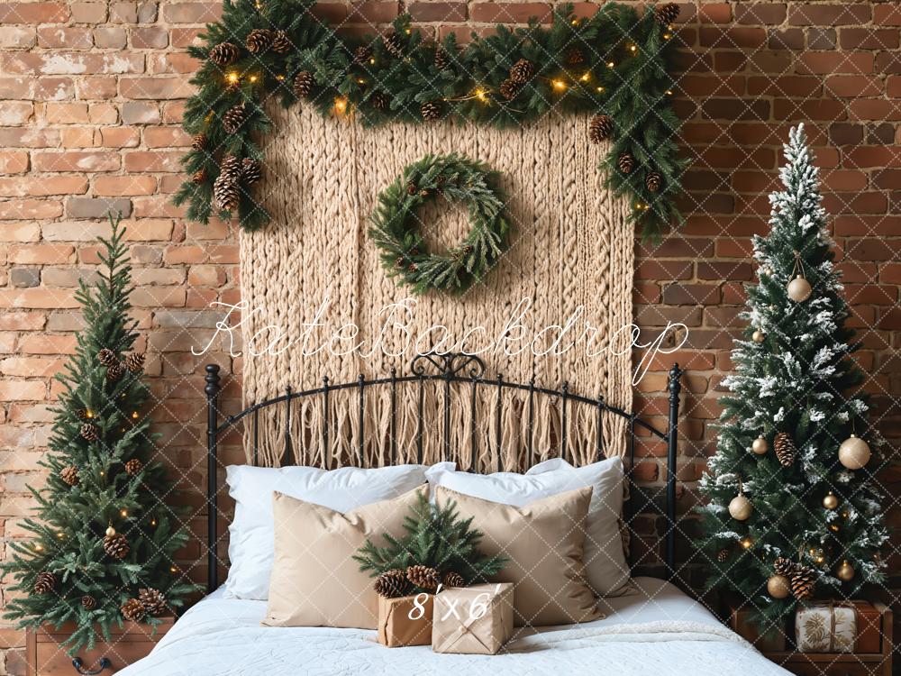 Kate Christmas Tree Headboard Boho Backdrop Designed by Emetselch