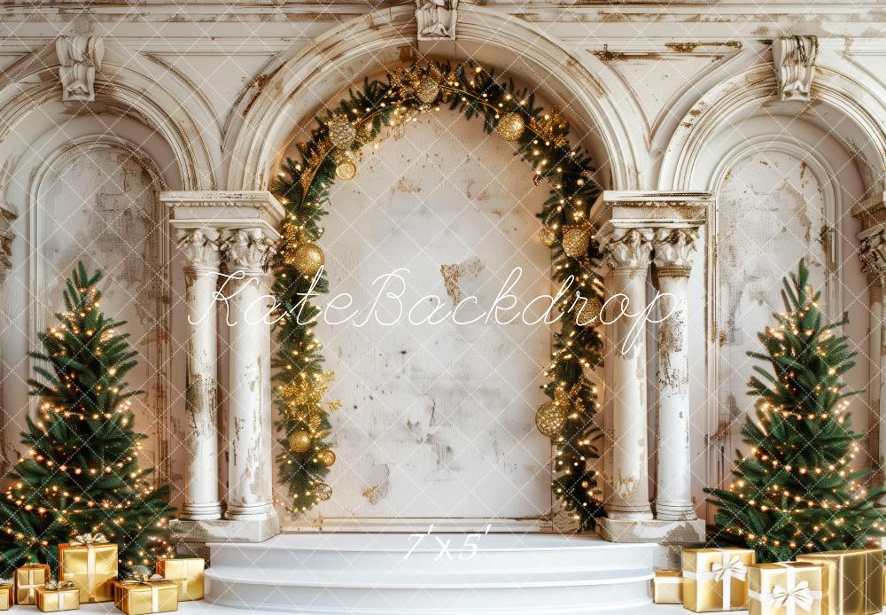 Kate Christmas Tree Vintage Arch Backdrop Designed by Patty Roberts