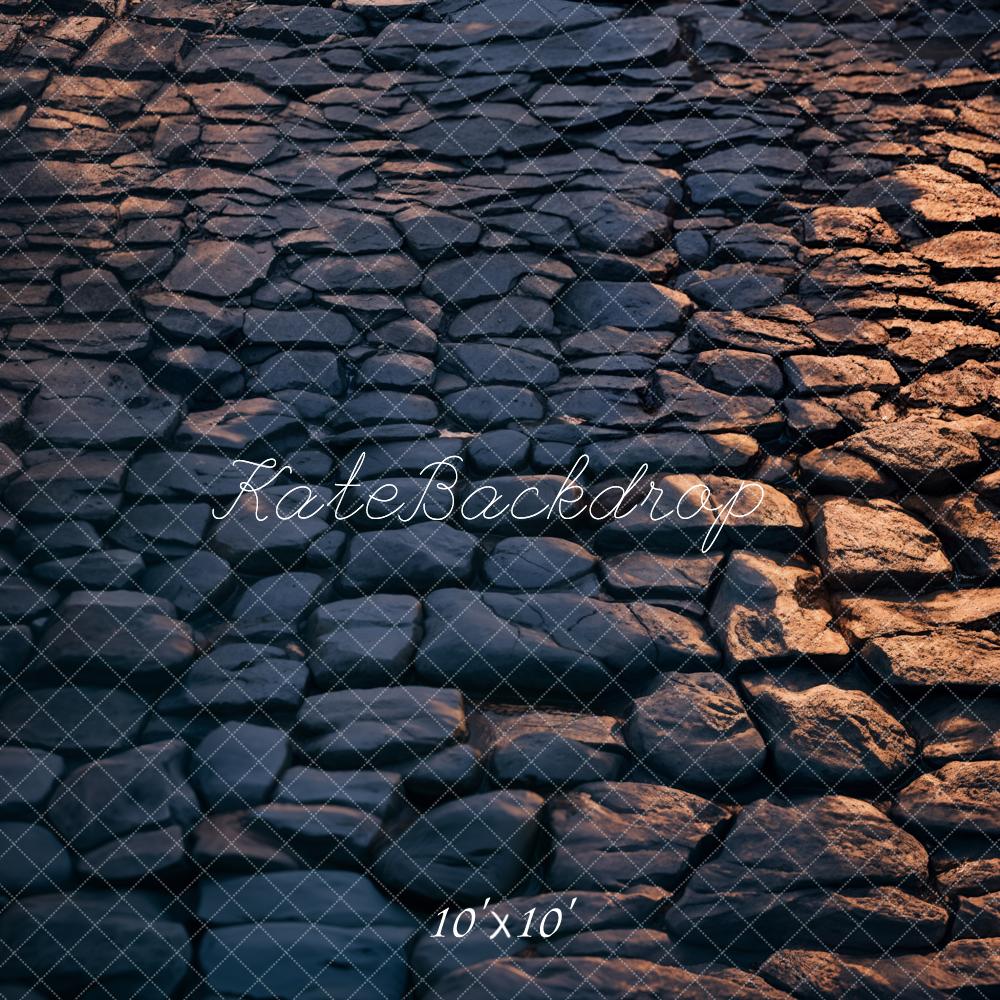 Kate Night Cobblestone Path Floor Backdrop Designed by Emetselch