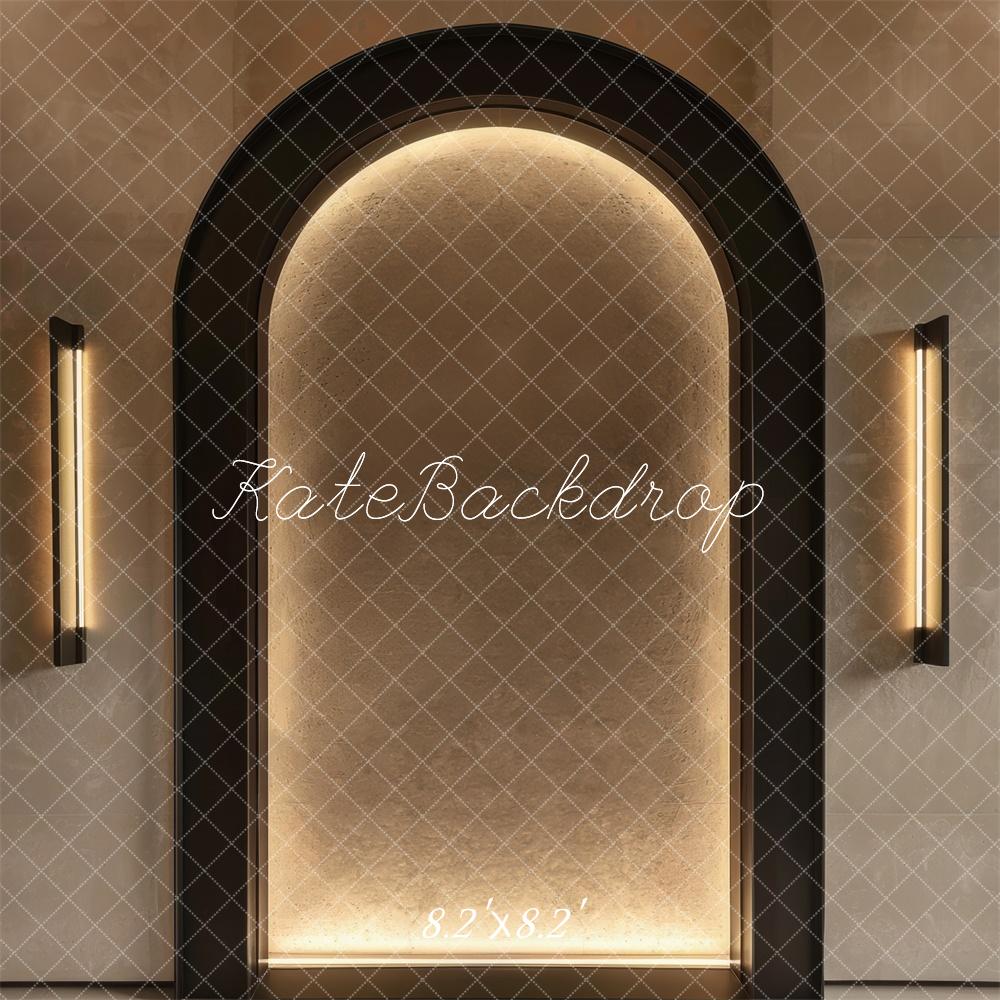 Kate Apricot Boudoir Arch Wall Backdrop Designed by Mini MakeBelieve