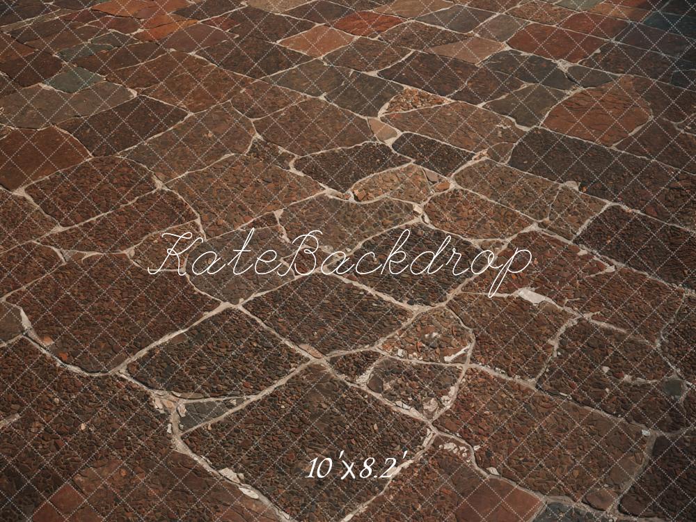 Kate Rustic Cobblestone Brown Floor Backdrop Designed by Kate Image