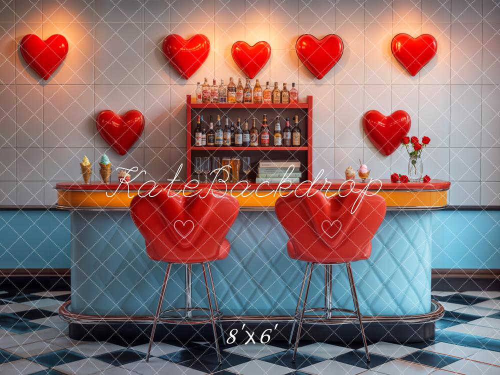 Bar Retro Heart Backdrop Designed by Emetselch