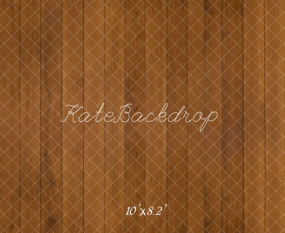 Kate Brown Wooden Plank Retro Floor Backdrop Designed by Kate Image