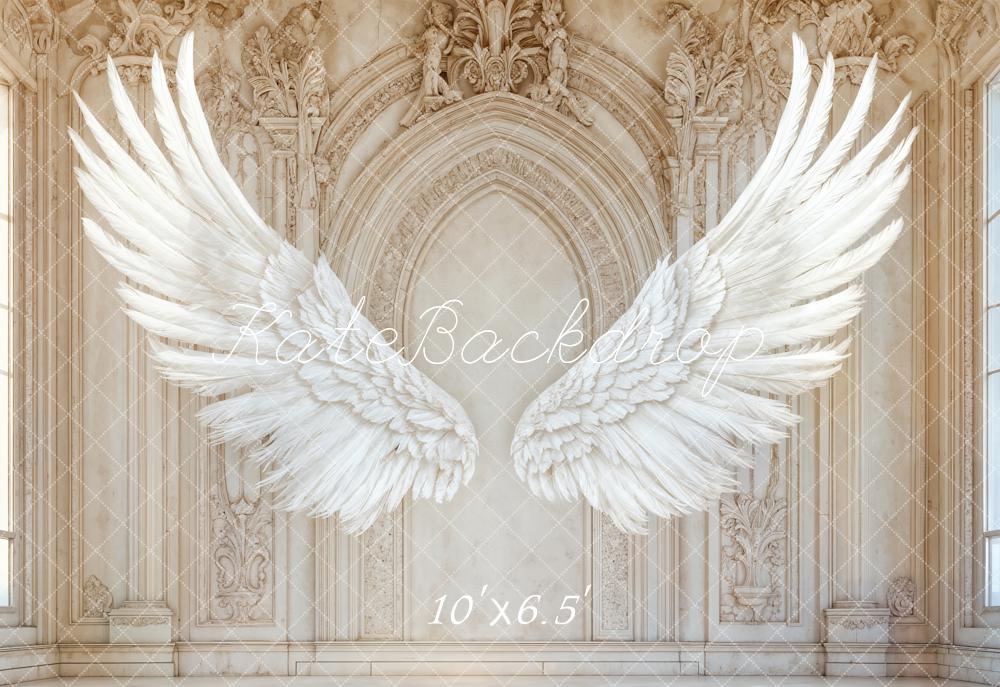 Kate Angel Wings Vintage Arched Wall Backdrop Designed by Emetselch