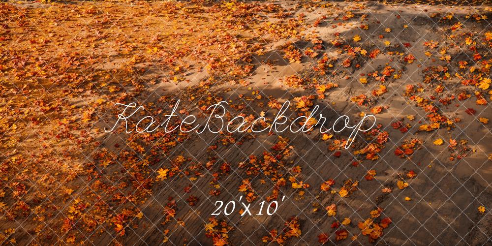 Kate Fall Leaves Ground Floor Backdrop Designed by Emetselch