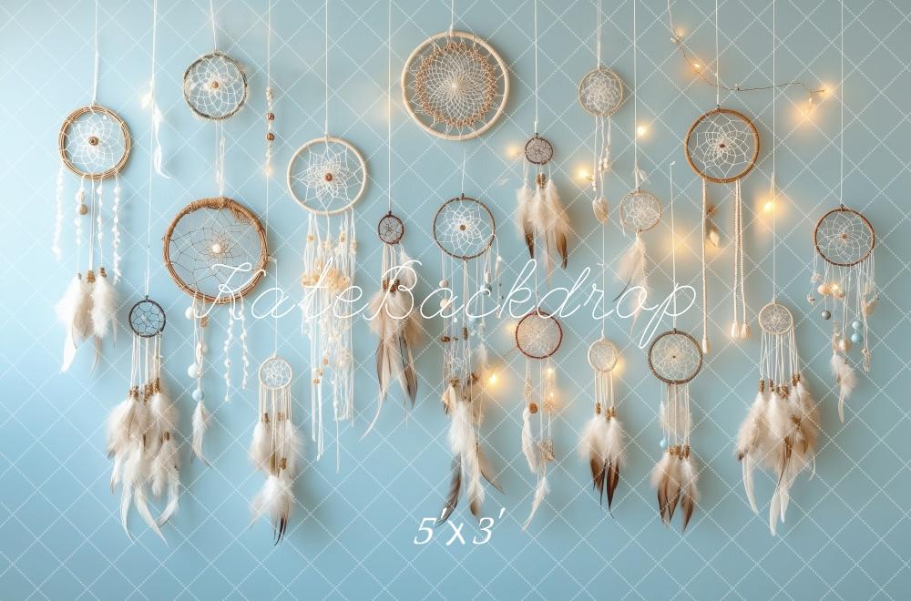 Kate Boho Dreamcatcher Lights Backdrop Designed by Patty Roberts