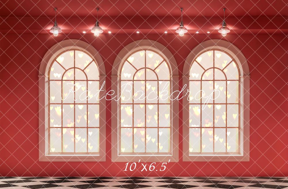 Kate Valentine Romantic Arched Window Backdrop Designed by Emetselch