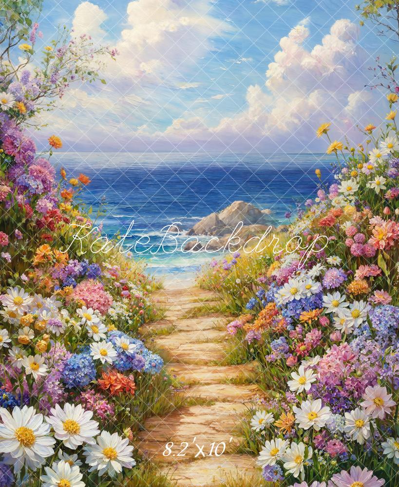 Fondo Oceánico Floral de Primavera Diseñado por Emetselch