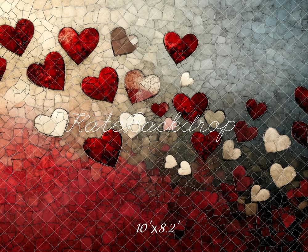 Kate Valentine Mosaic Heart Gradient Wall Backdrop Designed by Patty Roberts