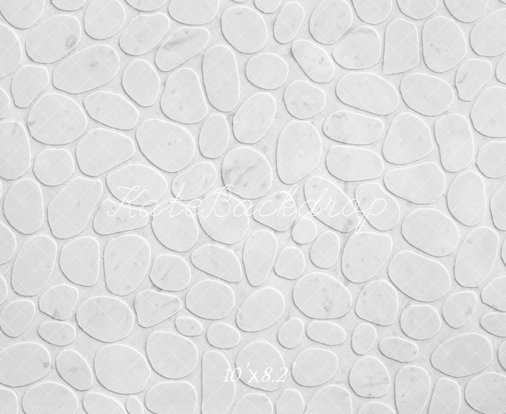 Kate White Pebble Stone Backdrop Designed by Mini MakeBelieve