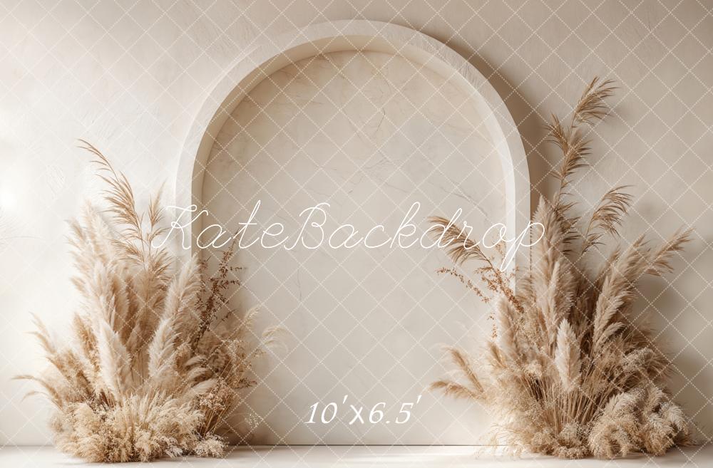 Kate Boho Arch Pampas Grass Backdrop Designed by Emetselch