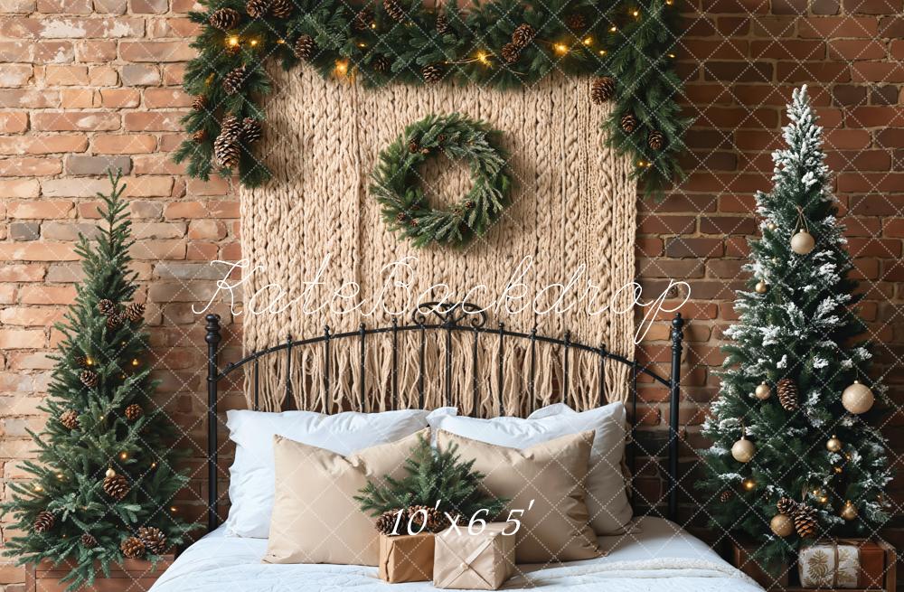 Kate Christmas Tree Headboard Boho Backdrop Designed by Emetselch