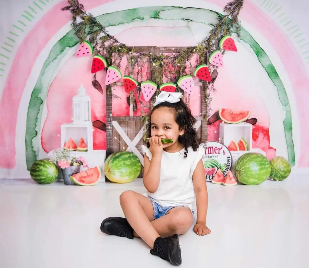 Kate Watermelon Celebration Backdrop Designed by Mandy Ringe Photography