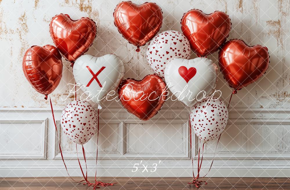 TEST Kate Valentine Heart Balloon Wall Backdrop Designed by Emetselch