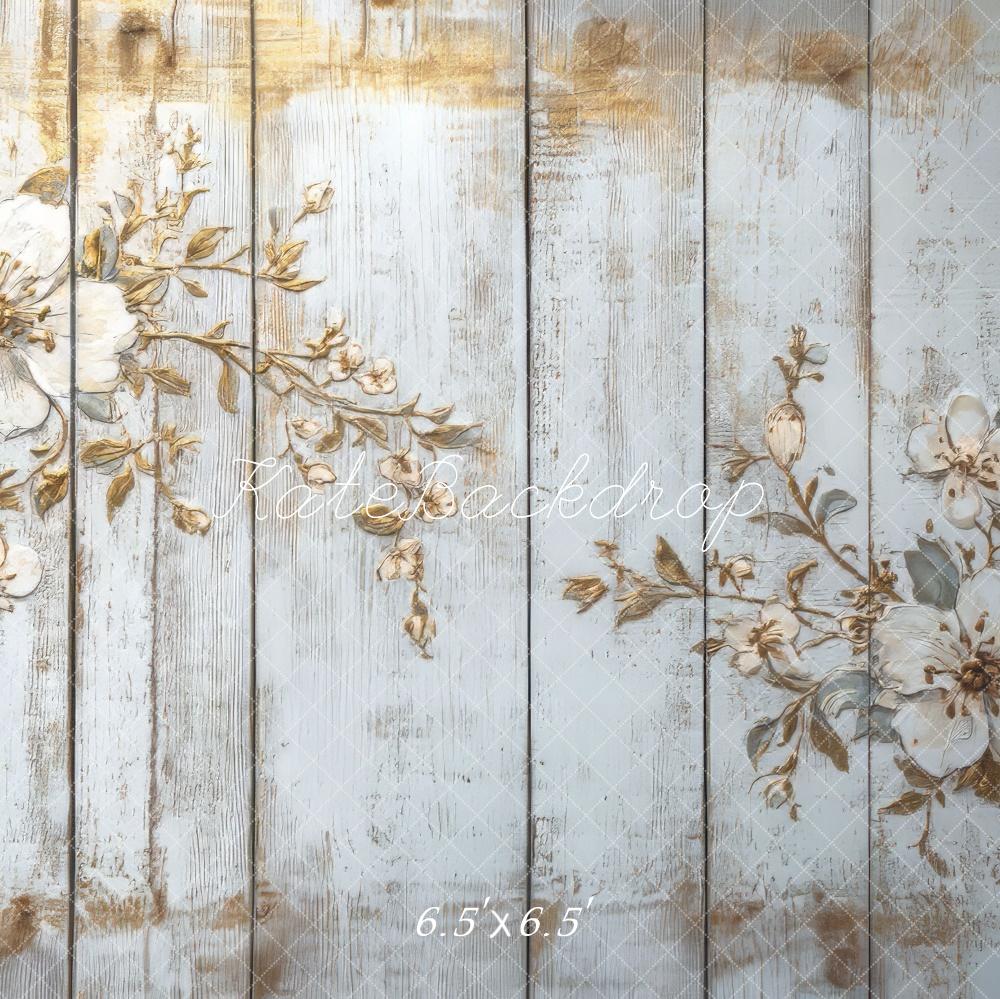 Kate Vintage Floral Wood Carving Floor Backdrop Designed by Mini MakeBelieve