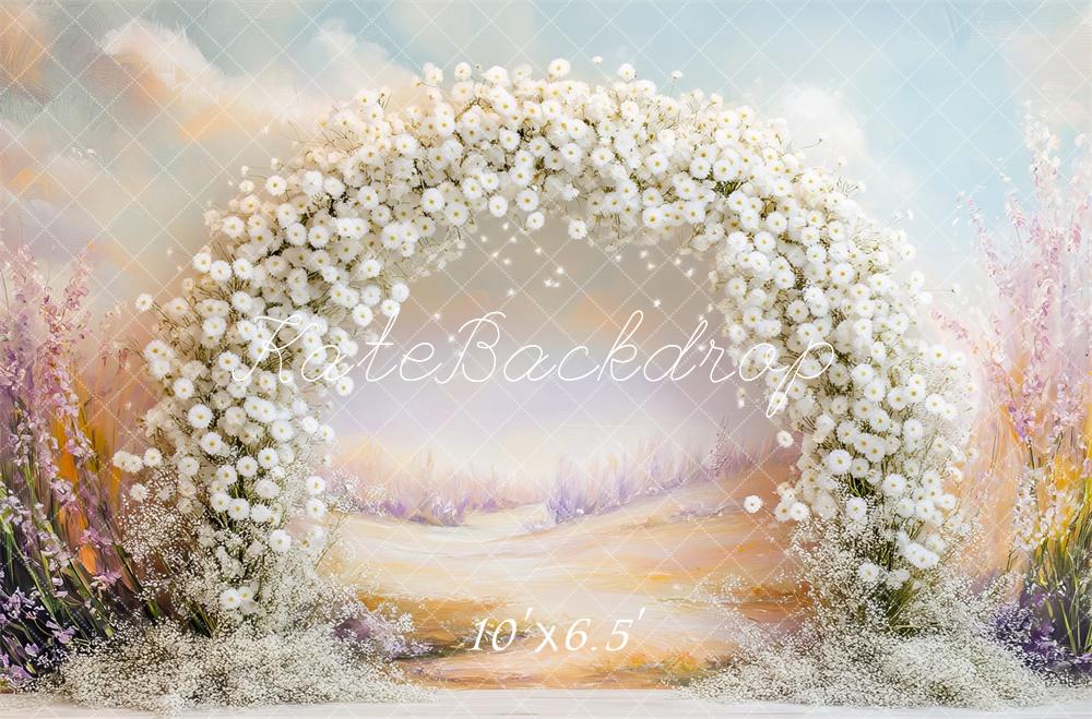 Kate Spring Flower Arch Pastel Backdrop Designed by Mini MakeBelieve