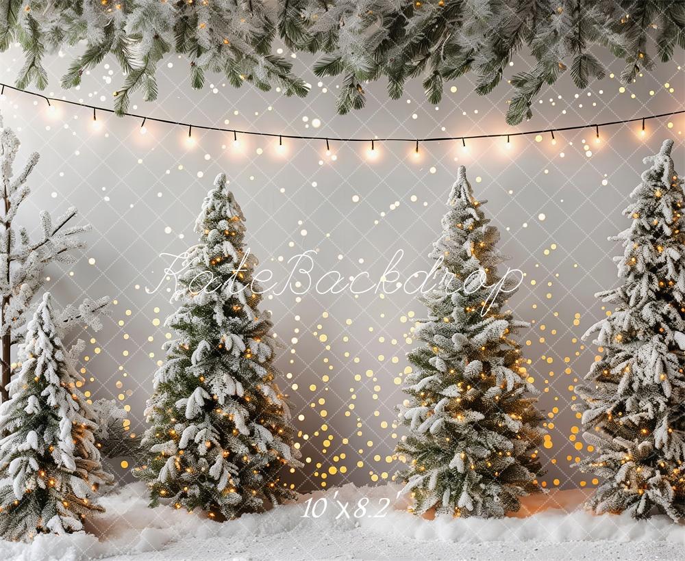 Kate Christmas Snowy Trees Backdrop Designed by Patty Roberts