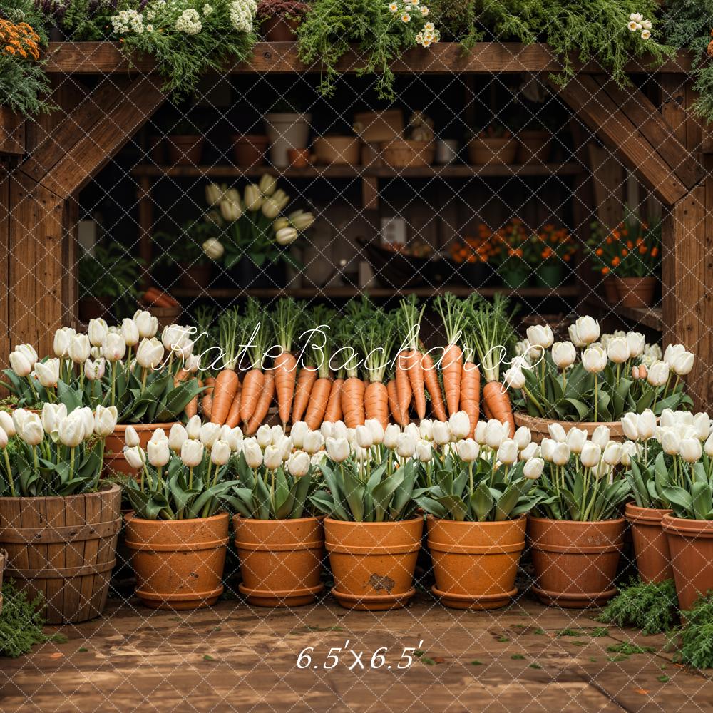 Kate Spring Rustic Flower Market Backdrop Designed by Emetselch