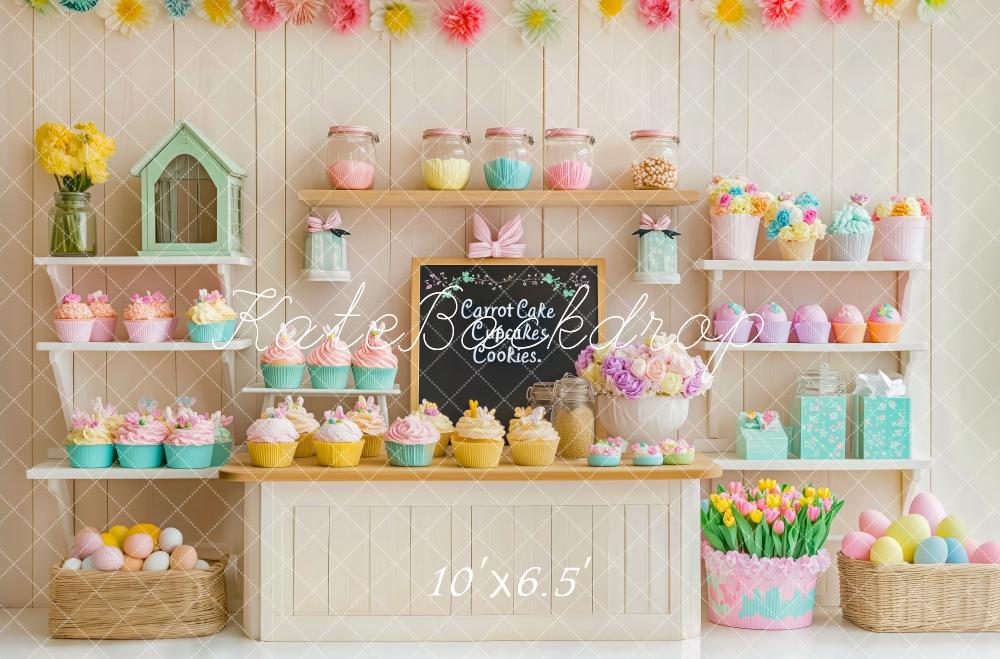 Fondo de Tienda de Cupcakes de Pascua diseñado por Patty Roberts