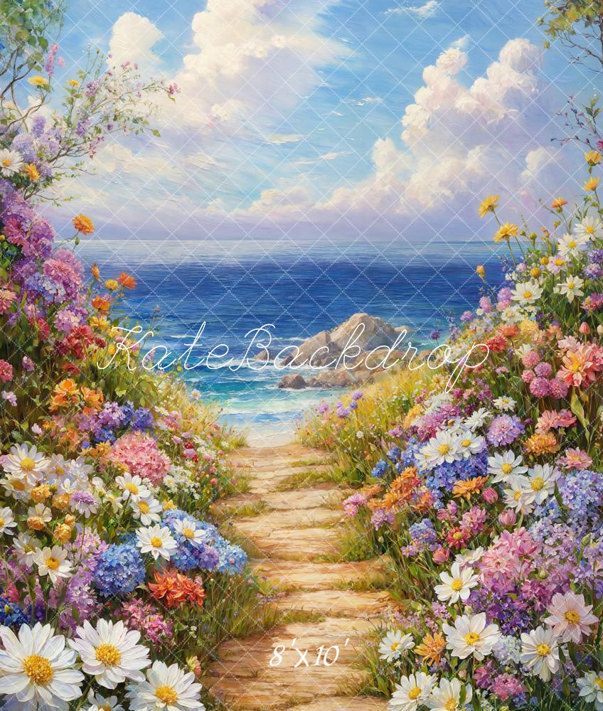 Fondo Oceánico Floral de Primavera Diseñado por Emetselch