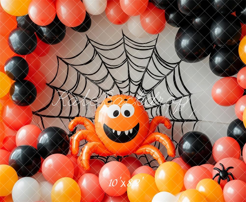 Fondo de Globo de Araña de Halloween Diseñado por Patty Roberts