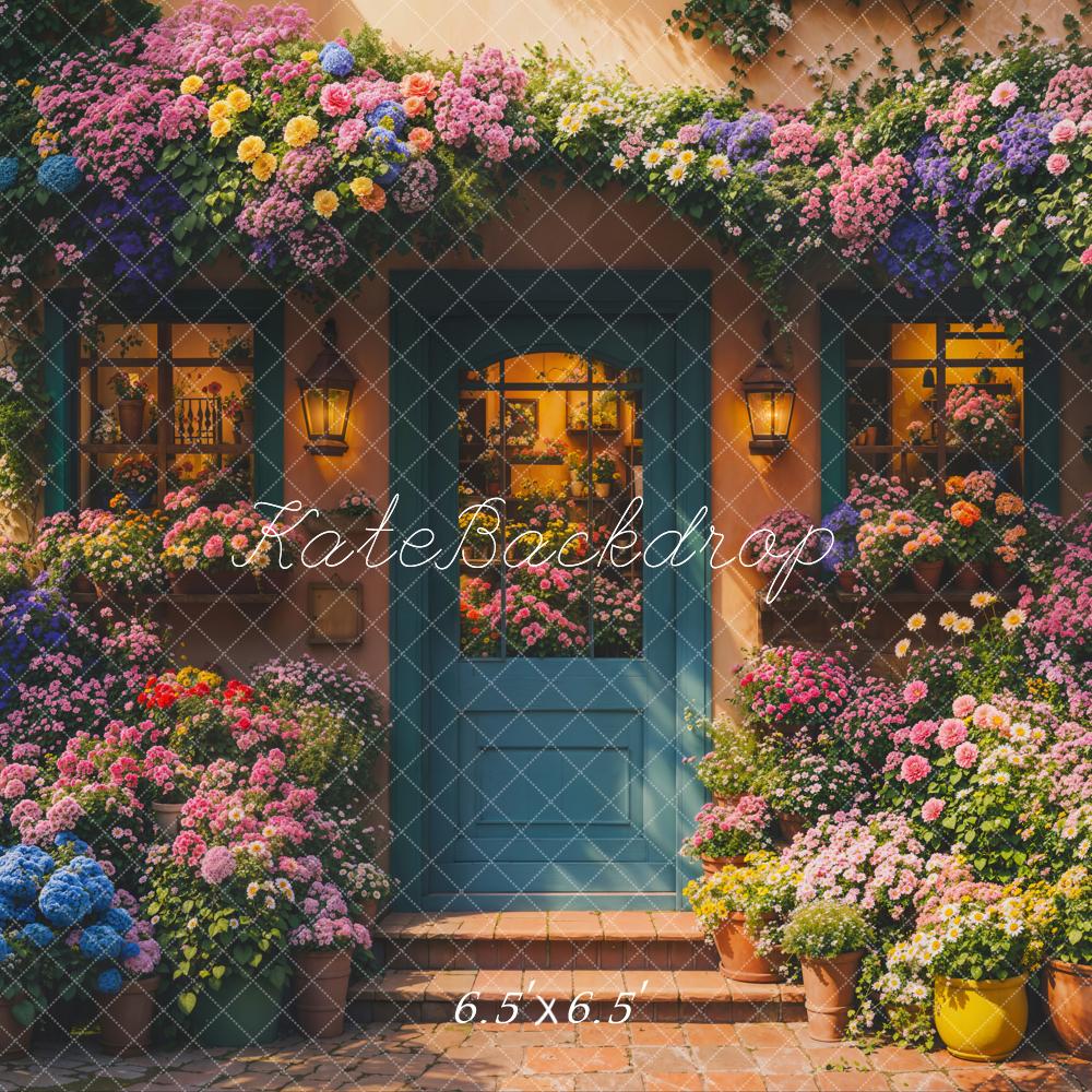 Fondo de Puerta de Cottage Floral de Primavera Designed by Emetselch