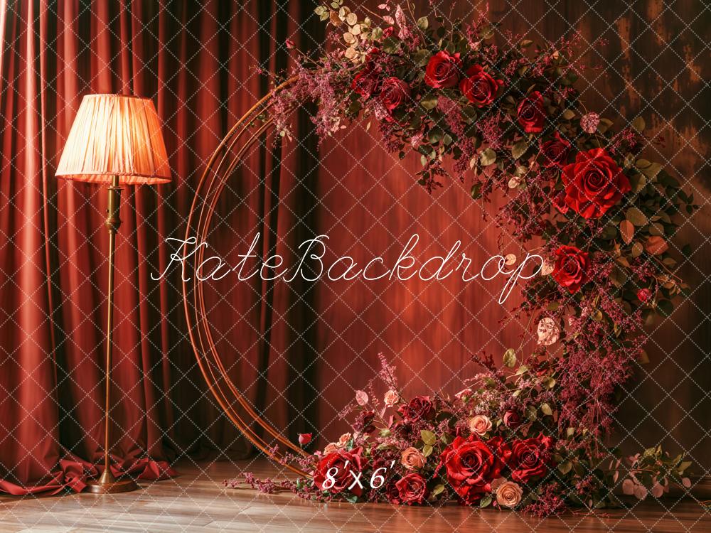 Kate Mother's Day Flower Arch Red Floral Backdrop Designed by Emetselch