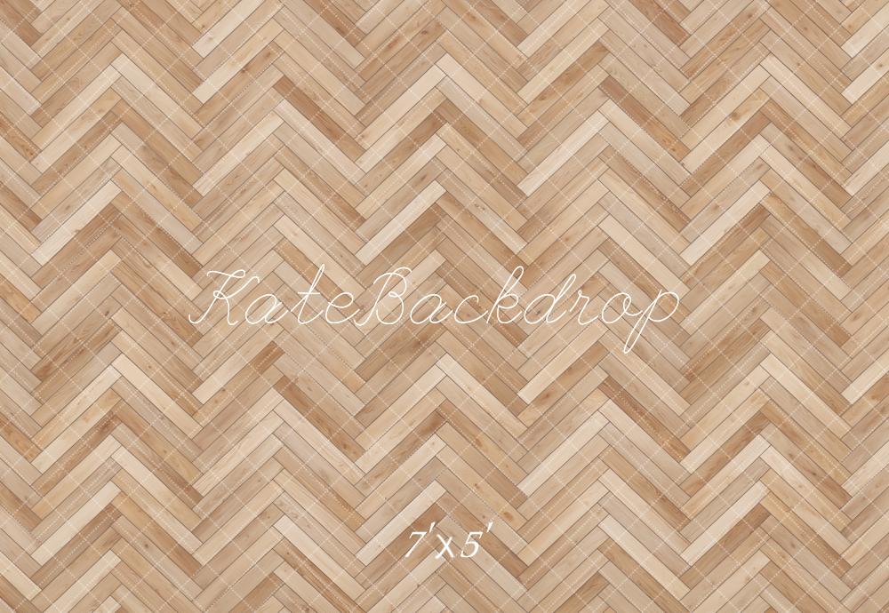 Kate Herringbone Wood Floor Backdrop Designed by Kate Image