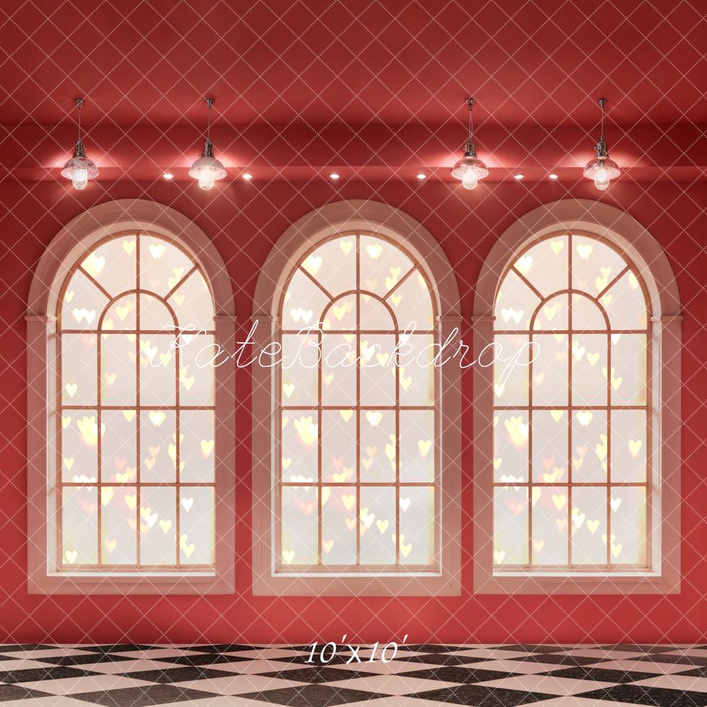 Kate Valentine Romantic Arched Window Backdrop Designed by Emetselch