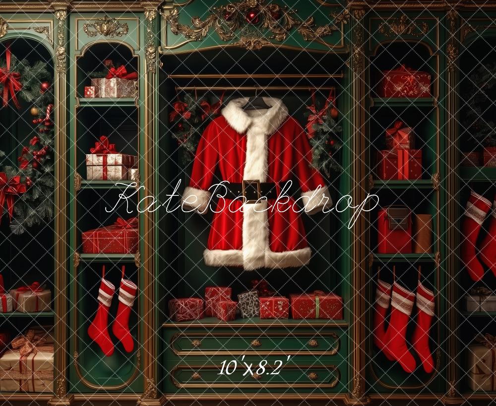 Kate Christmas Santa Coat Cabinet Backdrop Designed by Patty Roberts