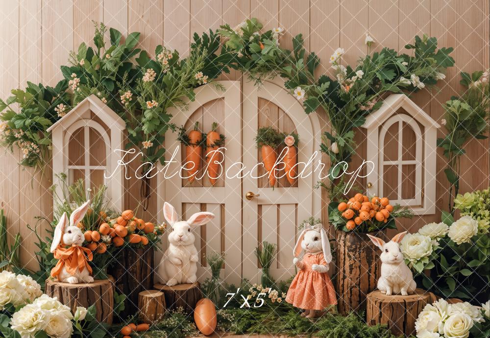 Kate Easter Bunny Garden Backdrop Designed by Emetselch