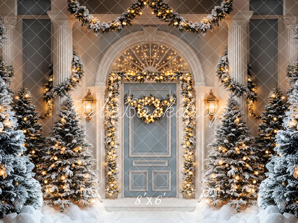 TEST Kate Christmas Tree Arch Door Column Backdrop Designed by Emetselch