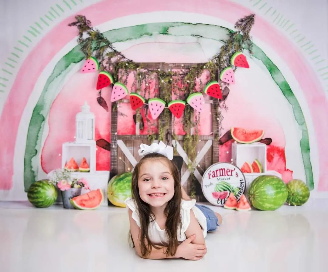 Kate Watermelon Celebration Backdrop Designed by Mandy Ringe Photography