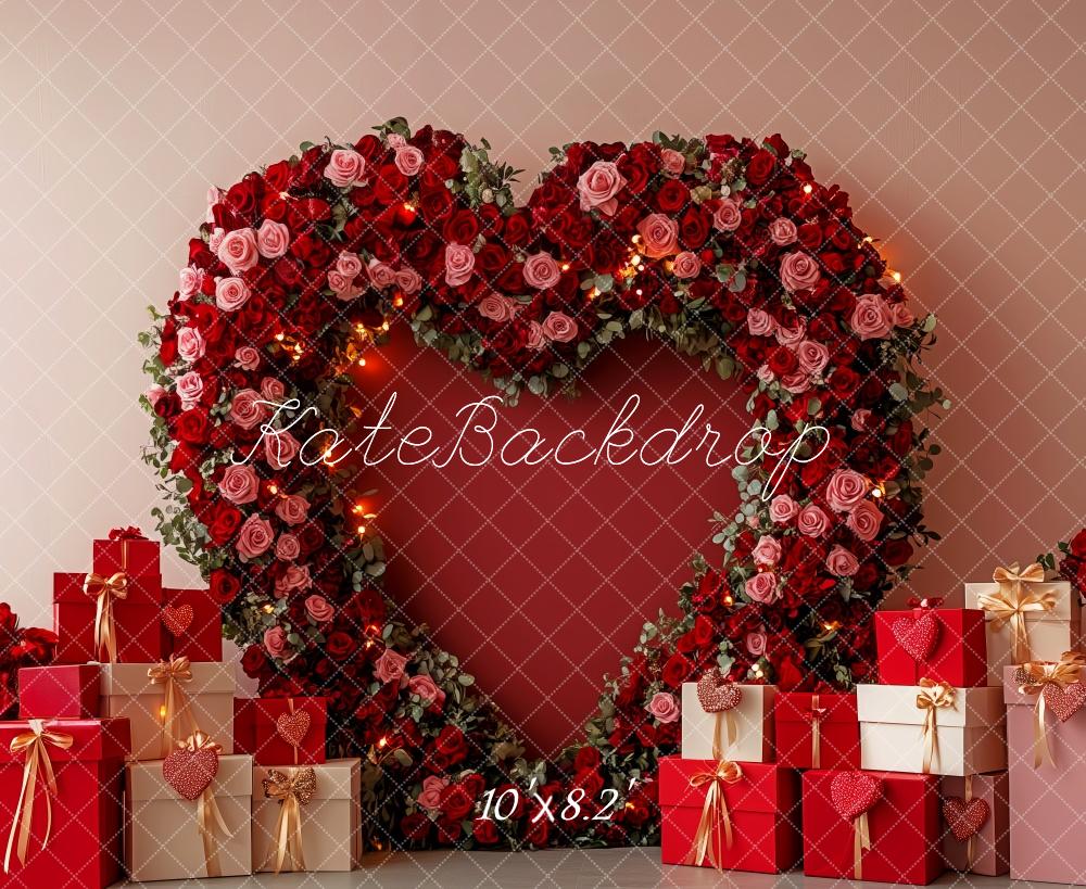 Kate Valentine Heart Rose Gifts Backdrop Designed by Patty Roberts