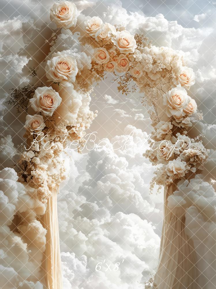 Kate Dreamy Flower Arch Cloud Backdrop Designed by Emetselch