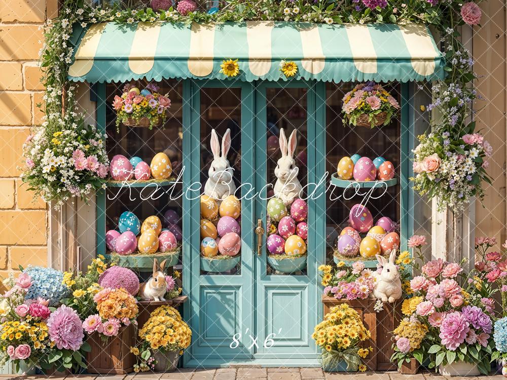 Kate Easter Bunny Eggs Flower Shop Backdrop Designed by Emetselch