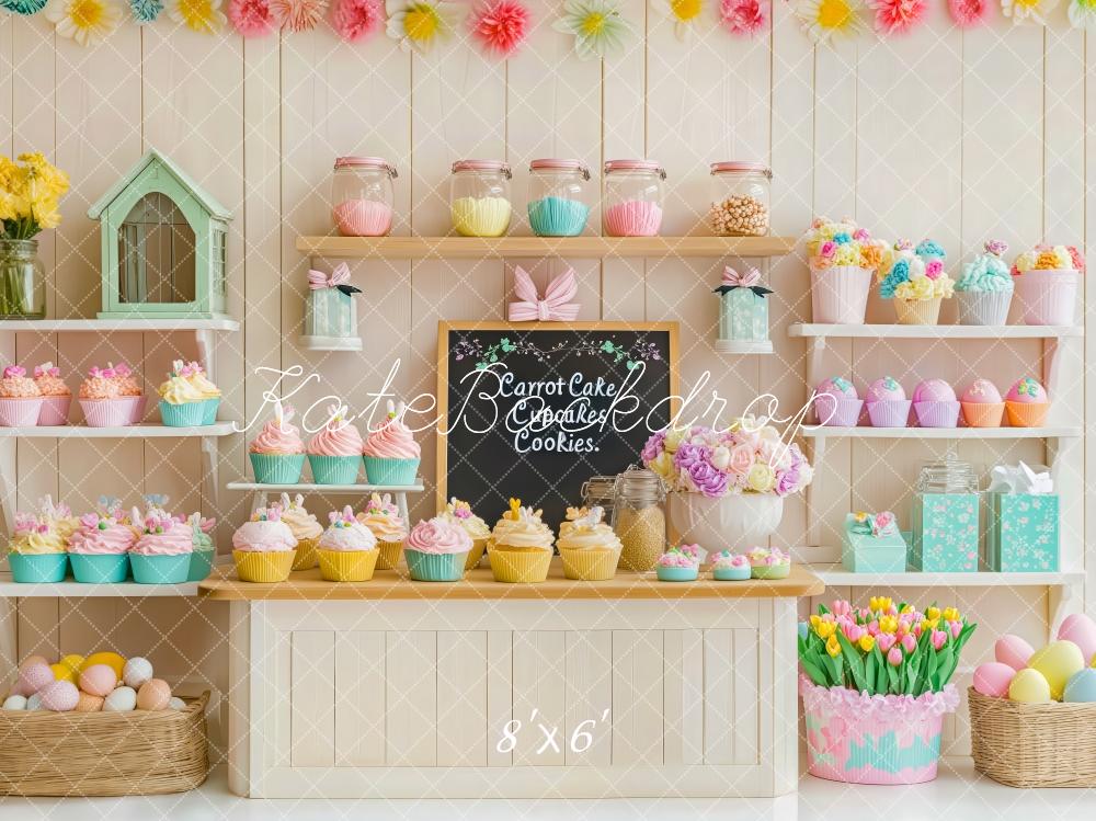 Fondo de Tienda de Cupcakes de Pascua diseñado por Patty Roberts