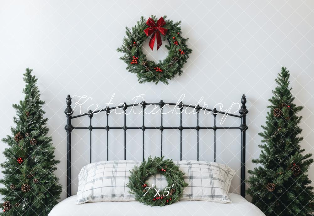 Kate Christmas Headboard Bedroom Wreath Backdrop Designed by Emetselch