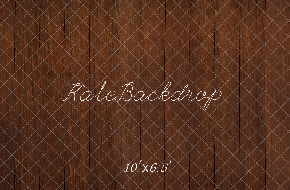 Kate Dark Brown Wooden Floor Backdrop Designed by Kate Image