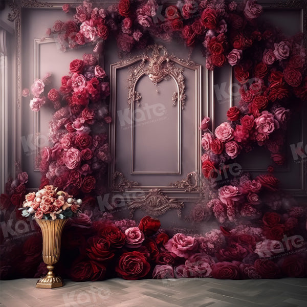 RTS Sfondo Murale Floreale Vintage Romantico con Rose per Fotografia