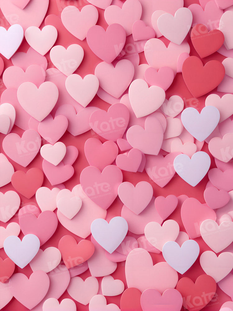 Fondo de pared de papel rosa de amor para fotografía en el Día de San Valentín