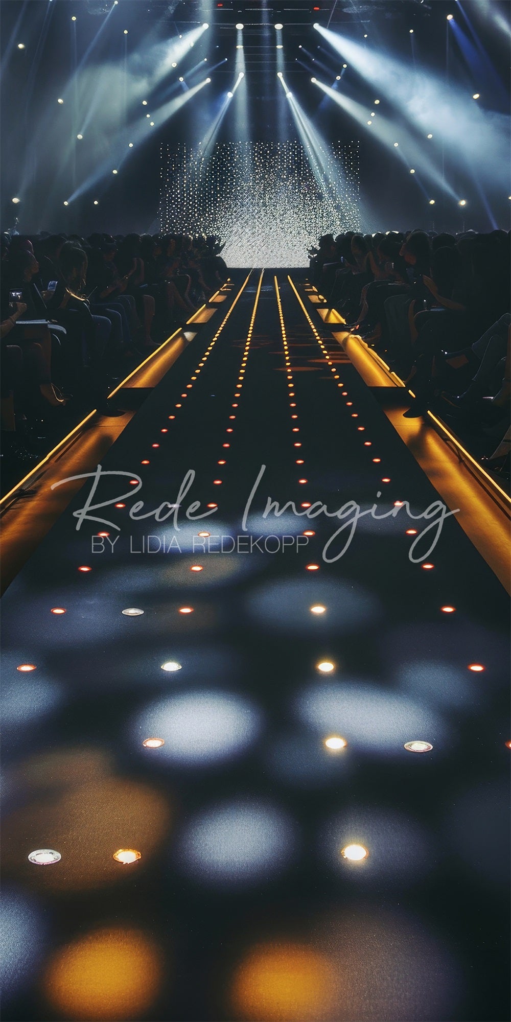 Kate Modern Black Cool Fashion Runway Backdrop Designed by Lidia Redekopp
