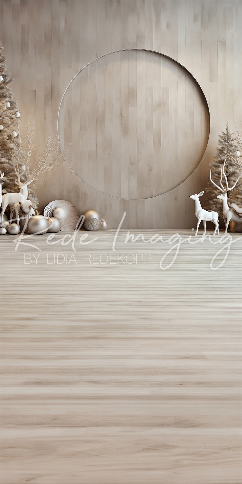 Sweep Doe a Deer Kerstachtergrond Ontworpen door Lidia Redekopp