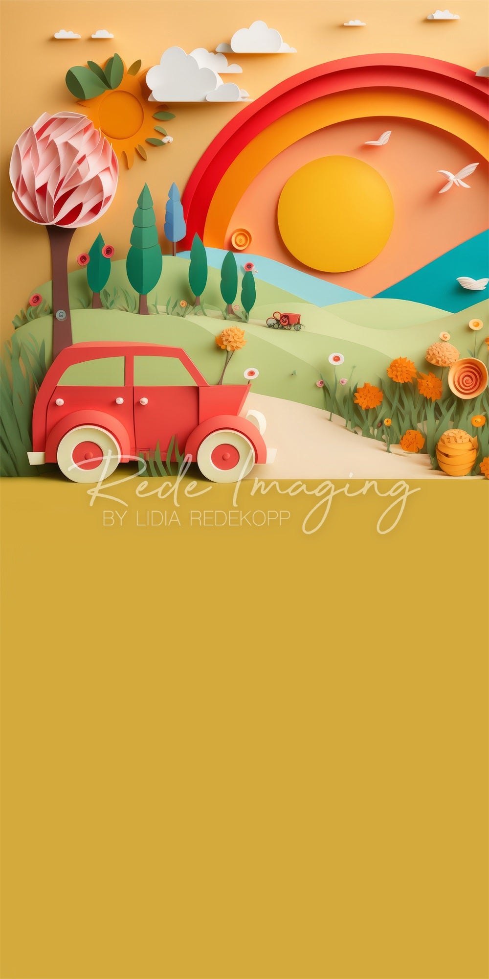 Kate Sweep Summer Drive Camping Backdrop Designed by Lidia Redekopp