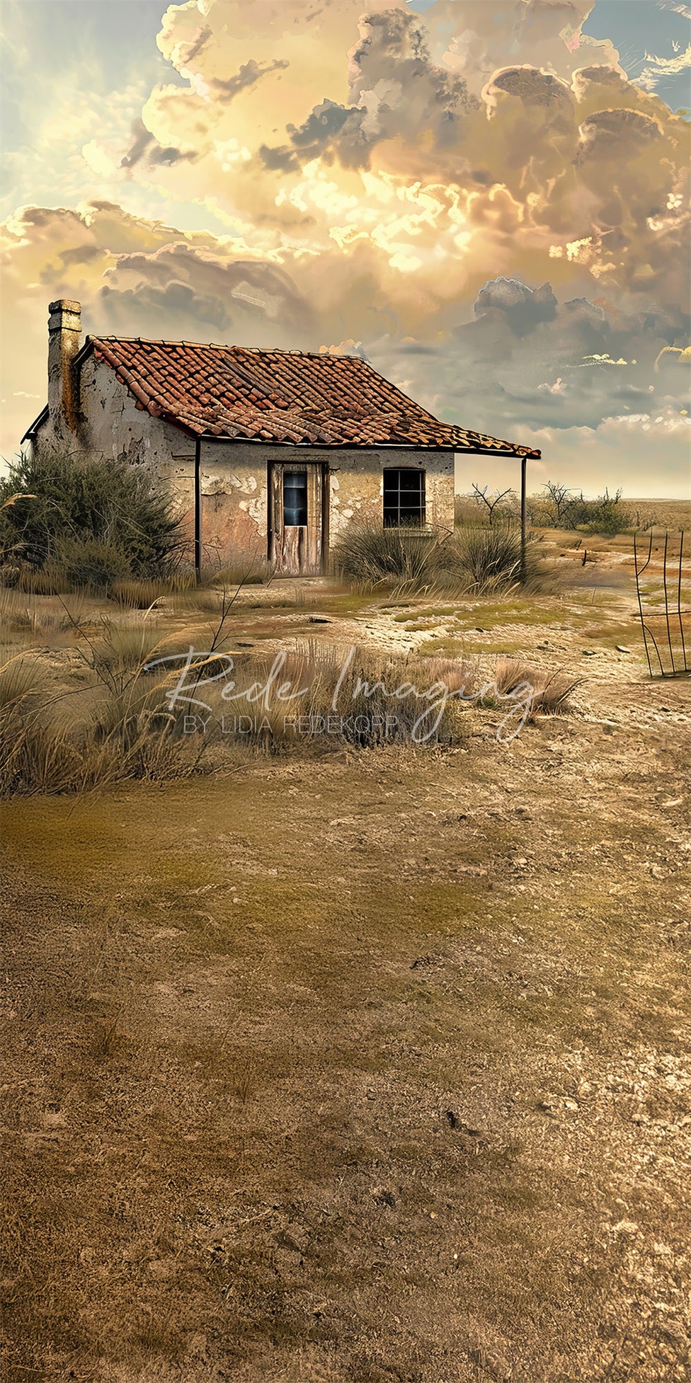 Kate Wild West Desert Abandoned House Backdrop Designed by Lidia Redekopp