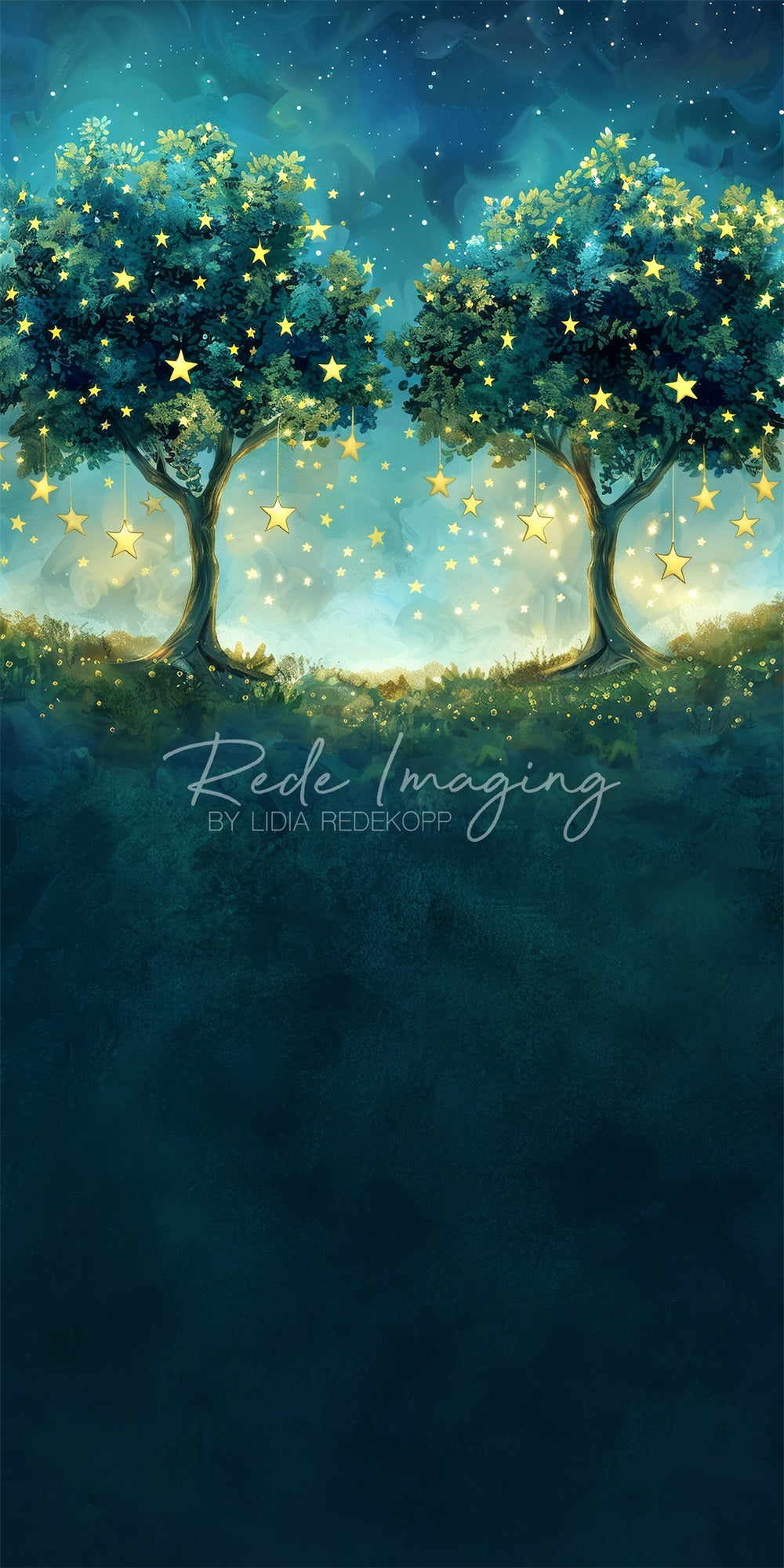 Fantasy Forest Star Meadow Backdrop Progettato da Lidia Redekopp